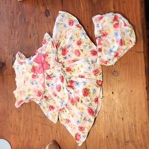 Mayoral Floral Dress & Bloomer Set